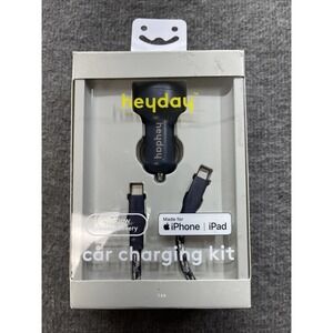 6' USB-C Power‎ Delivery Car Charging Kit - heyday Dusk Blue